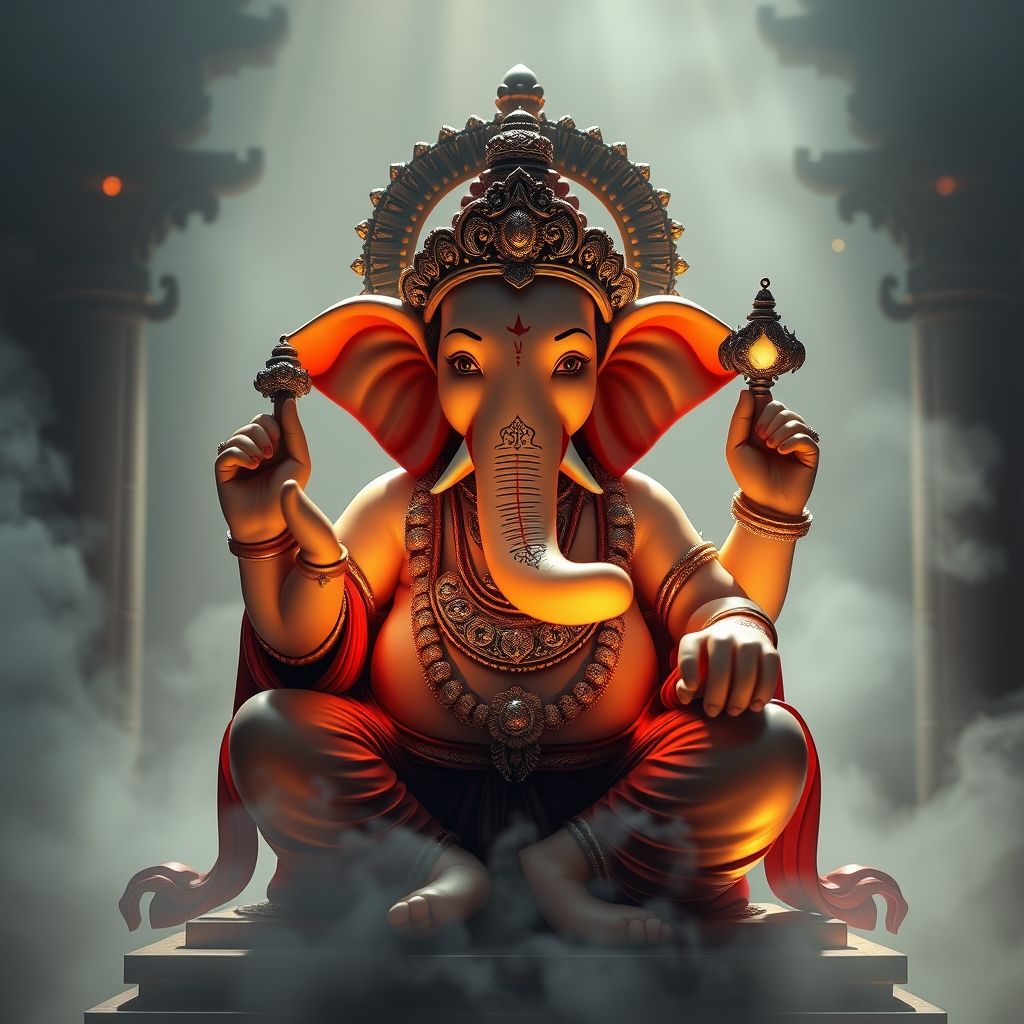 Wallpaper เสริมดวงชุดองค์พระพิฆเนศมหามงคล